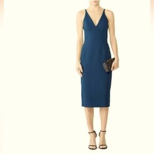 Dress the Population blue/ teal Lyla dress, small, excellent